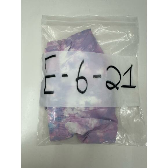 SO Juniors Shorts Size XL Purple Tye Dye Low Rise Soft Shortie Elastic Waist - Picture 10 of 10